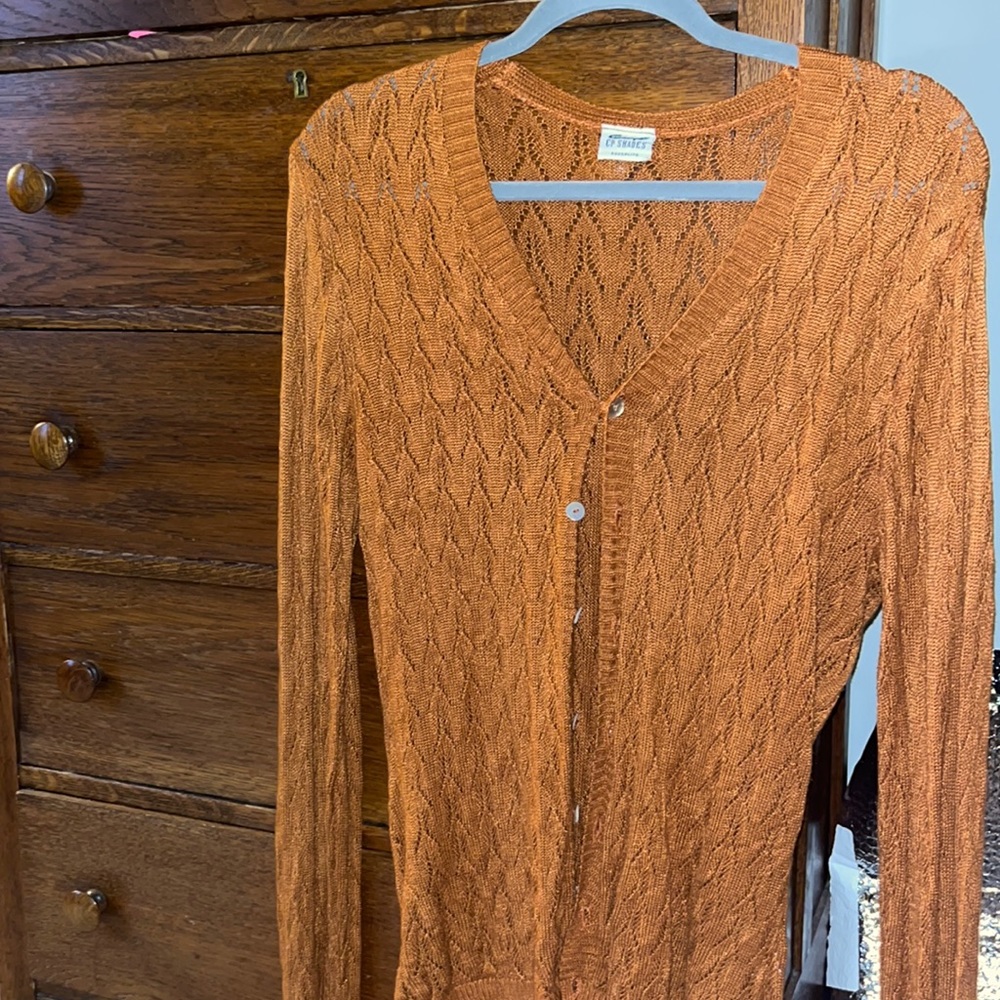 Vintage Burnt Orange Cardigan